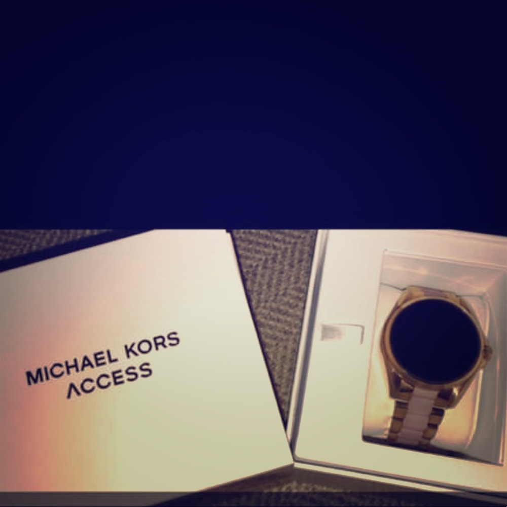 Rose gold Michael Kors smartwatch